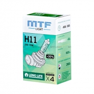 Галогенная лампа MTF Light H11, 24V, 70W